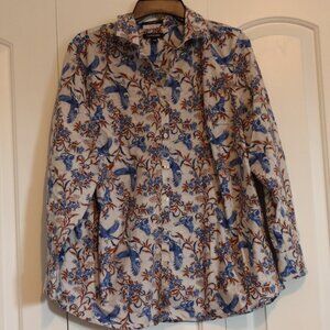 Lands' End Women's Button Down Blouse Size 18 w